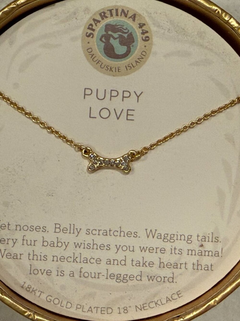Brand New, Never Used Spatina Puppy Love Necklace